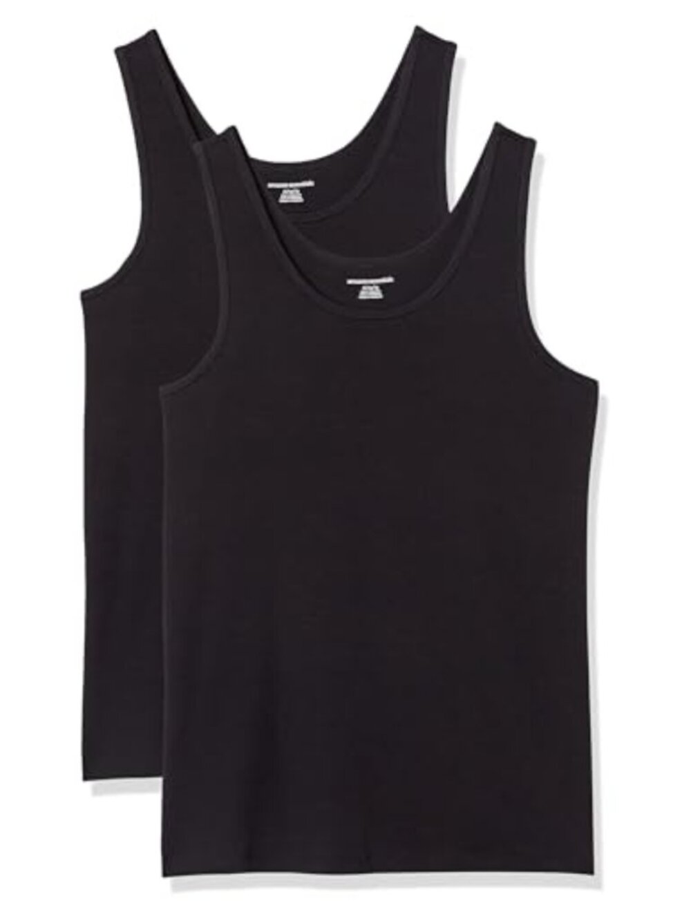 Slim Fit Cotton Modal Rib Tank Top Scoop Neck Layering Essential